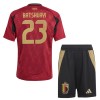 Original Trikotsatz Belgien Batshuayi 23 Heimtrikot EURO 2024 Für Kinder